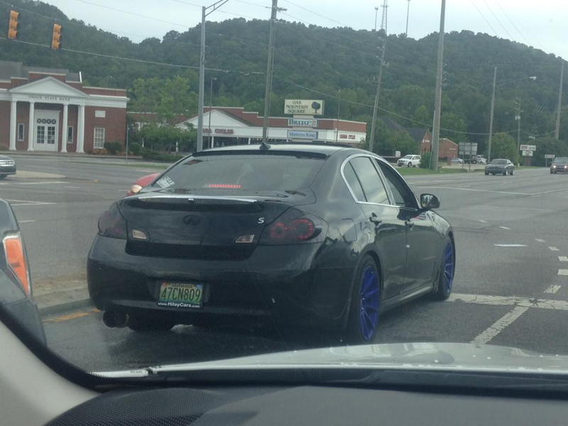 I’m starting to wonder just how many stock G37s are left in Alabama. The exhaust was nice, however.